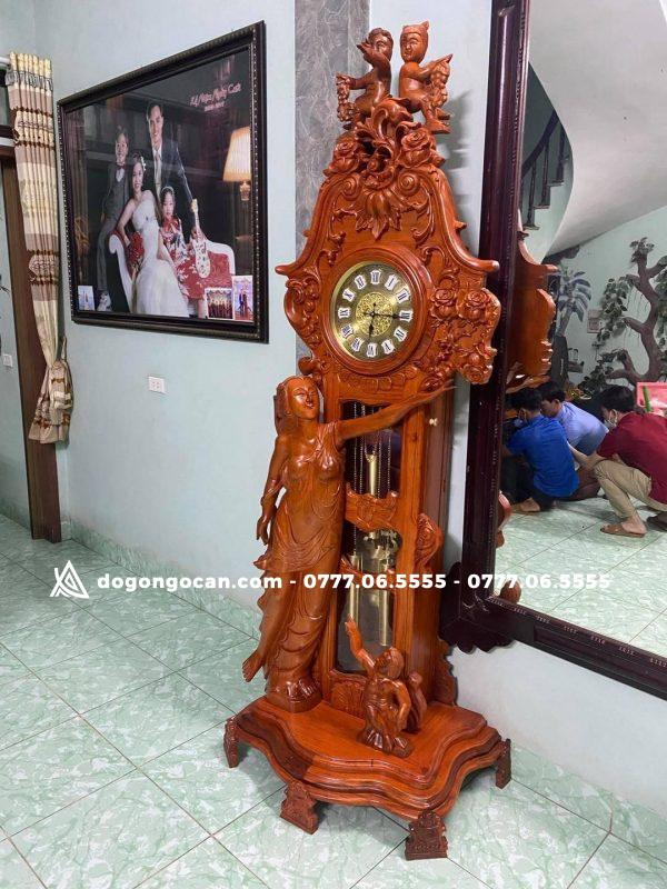 Đồng Hồ Cây Cô Tiên gỗ hương đá 2 Đồng Hồ Cây Cô Tiên gỗ hương đá