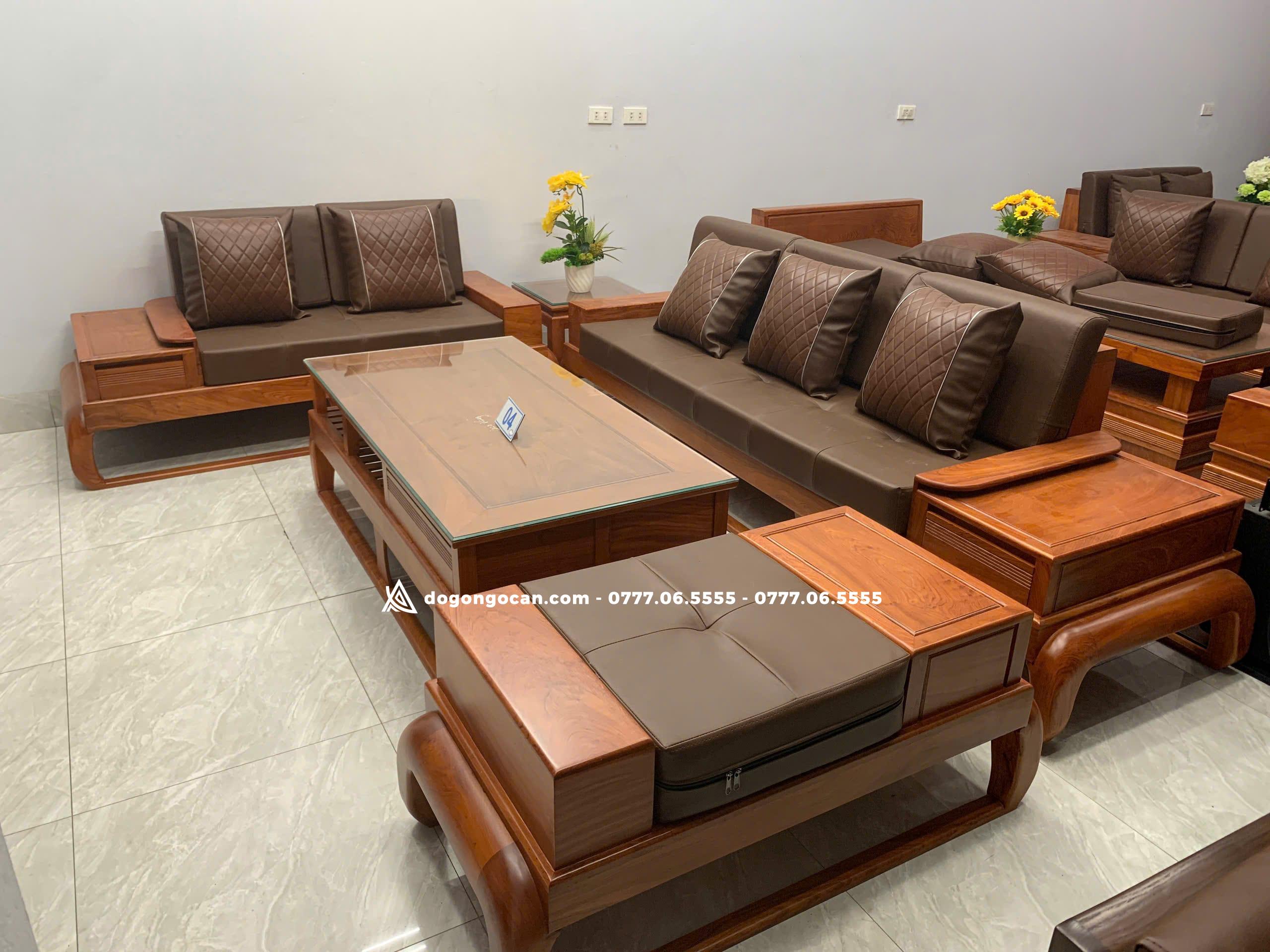 Bộ bàn ghế Sofa Đùi Gà 5 Món Gỗ Hương Đá Nam Phi 1 Import placeholder for 7356