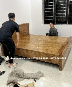 Giường Ngủ Gỗ Hương Xám Nam Phi 1m8 * 2m