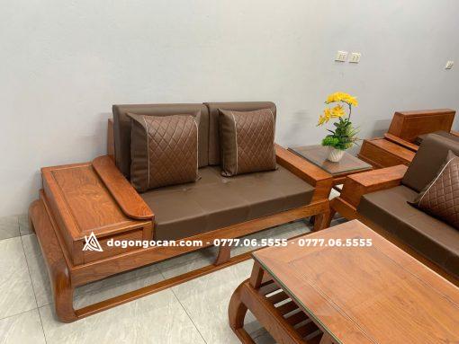 Bộ bàn ghế Sofa Đùi Gà 5 Món Gỗ Hương Đá Nam Phi