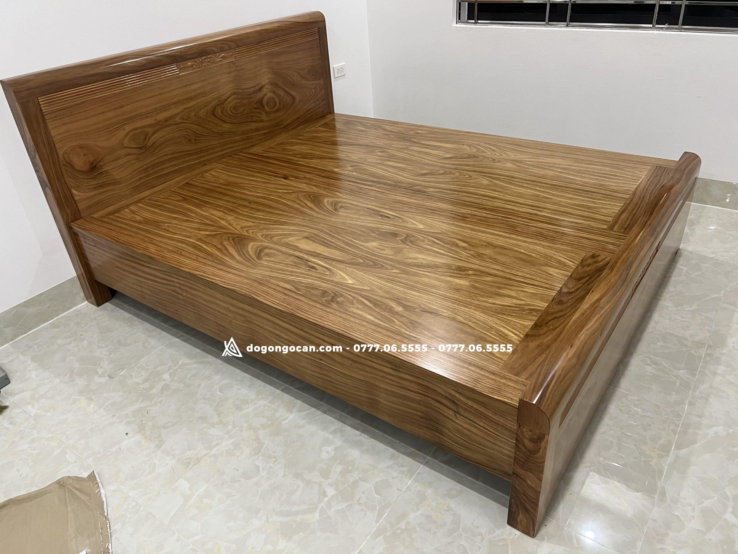 Giường Ngủ Gỗ Hương Xám Nam Phi 1m8 * 2m 5 Giường Ngủ Gỗ Hương Xám Nam Phi 1m8 * 2m