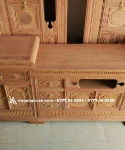 Kệ tivi mõ lõm gỗ hương đá nam phi cao cấp