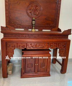 Bàn Thờ Cặp Gỗ Hương Đá 1m75 Có Tủ Dưới 6 Bàn Thờ Cặp Gỗ Hương Đá 1m75 Có Tủ Dưới
