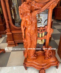 Đồng hồ cây cô tiên gỗ hương đá nam phi cao 2m2