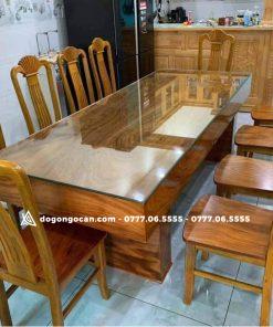 Bộ bàn ghế phòng ăn đóng hộp gỗ hương xám 10 ghế (Anh Tiến - Hải Phòng) 9 Bộ bàn ghế phòng ăn đóng hộp gỗ cẩm vàng kèm 10 ghế đơn