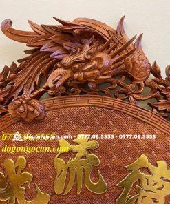 Bộ Cuốn Thư Câu Đối Gỗ Hương Đá Nam Phi 1m97 ( dát vàng đài loan )