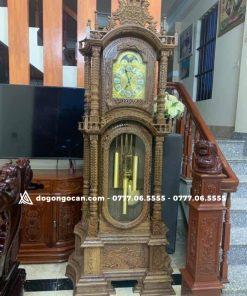 Đồng Hồ Tứ Trụ Gỗ Mun Đuôi Công Nam Phi