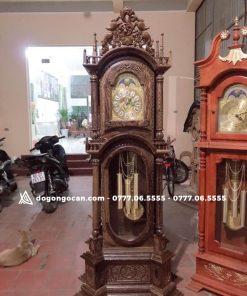 Đồng Hồ Tứ Trụ Gỗ Mun Đuôi Công Nam Phi