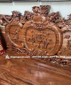 Bộ bàn ghế phòng khách nghê phượng gỗ hương 14 Bộ bàn ghế phòng khách nghê phượng gỗ hương