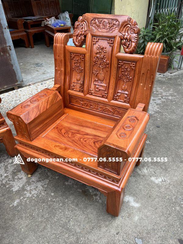 Bộ Bàn Ghế Âu Á Chương Voi vách tứ quý 6 món gỗ hương đá siêu dày dặn 4 Bộ Bàn Ghế Âu Á Chương Voi vách tứ quý 6 món gỗ hương đá siêu dày dặn