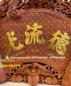 Bộ Cuốn Thư Câu Đối Gỗ Hương Đá Nam Phi 1m97 ( dát vàng đài loan )