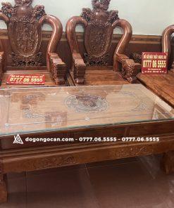 Bộ bàn ghế phòng khách nghê phượng gỗ hương 15 Bộ bàn ghế phòng khách nghê phượng gỗ hương