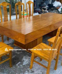 Bộ bàn ghế phòng ăn đóng hộp gỗ hương xám 10 ghế (Anh Tiến - Hải Phòng) 12 Bộ bàn ghế phòng ăn đóng hộp gỗ cẩm vàng kèm 10 ghế đơn