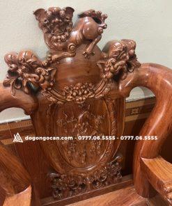 Bộ bàn ghế phòng khách nghê phượng gỗ hương 16 Bộ bàn ghế phòng khách nghê phượng gỗ hương