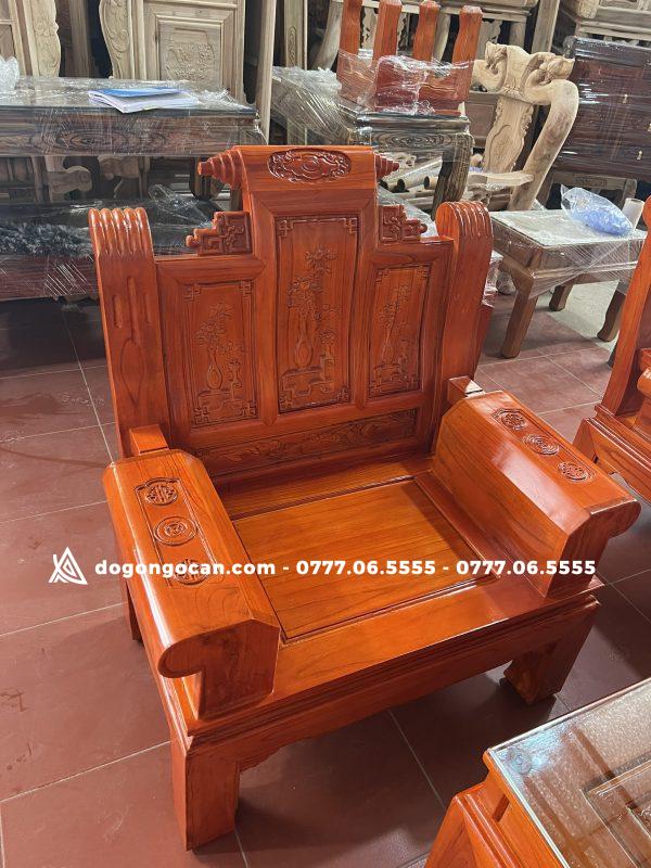 Bộ bàn ghế phòng khách gỗ xoan ta âu á hộp chương cuốn thư 4 Bộ bàn ghế phòng khách gỗ xoan ta âu á hộp chương cuốn thư