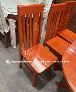 Bàn ăn bầu dục gỗ sồi nga 6 ghế phun màu hương 13 Bàn ăn bầu dục gỗ sồi nga 6 ghế phun màu hương