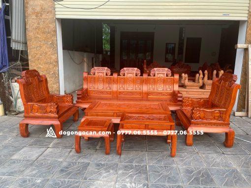 Bộ Âu Á Chương Voi Tay Đặc Gỗ Hương Đá