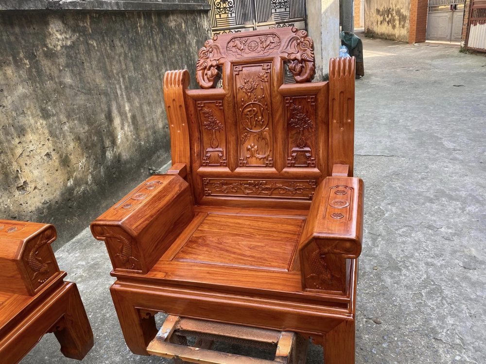 Bộ bàn ghế Âu Á chương voi gỗ hương đá nam phi 27 bo ban ghe au a chuong voi go huong da nam phi Qozk