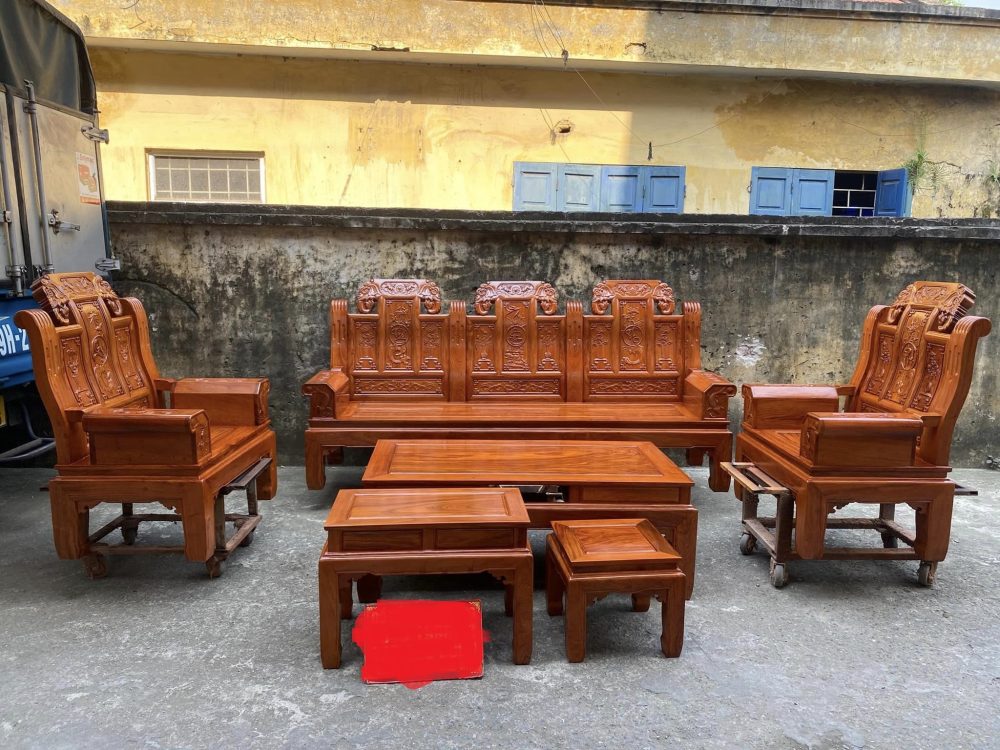 Bộ bàn ghế Âu Á chương voi gỗ hương đá nam phi 24 bo ban ghe au a chuong voi go huong da nam phi cmuy