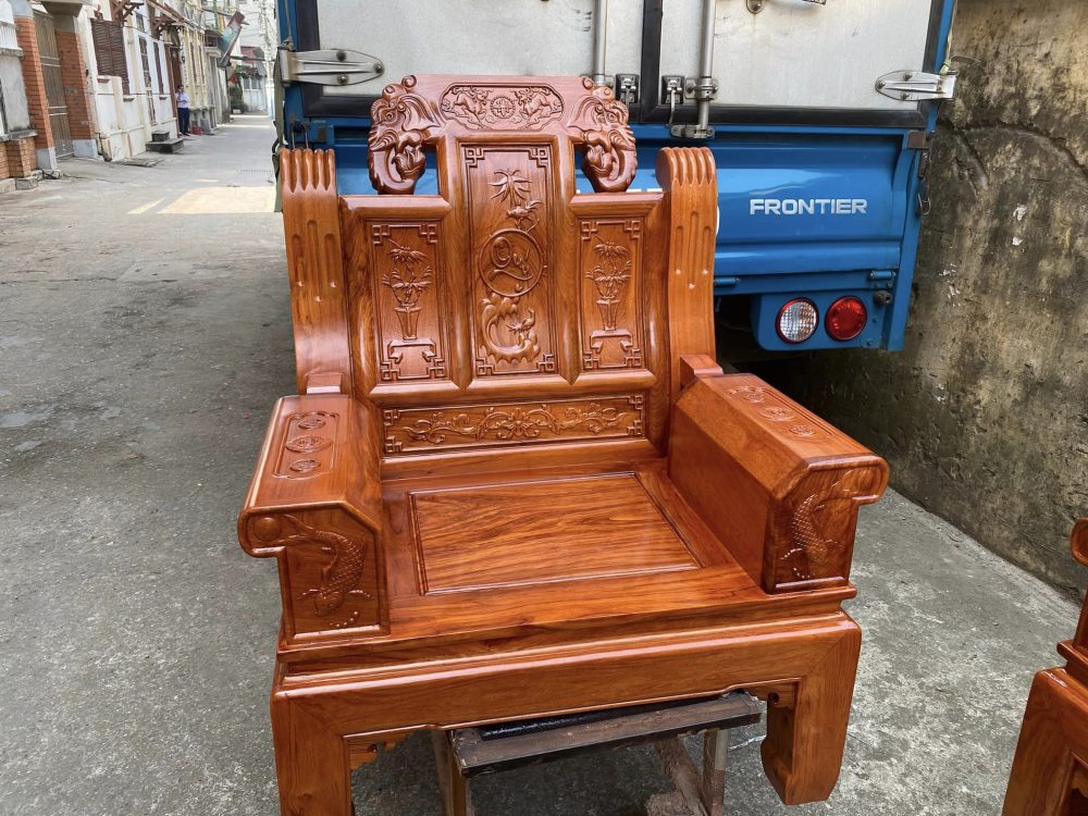 Bộ bàn ghế Âu Á chương voi gỗ hương đá nam phi 26 bo ban ghe au a chuong voi go huong da nam phi ntK9