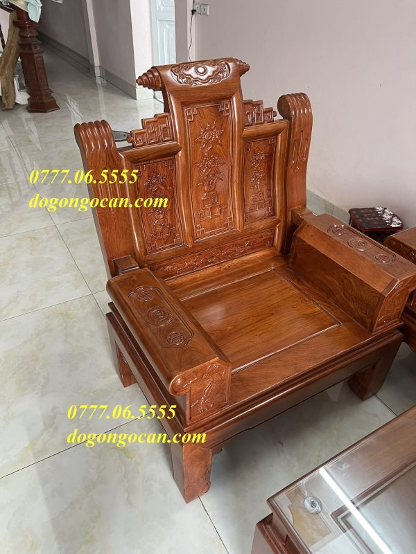 Bộ Bàn Ghế Âu Á Hương Đá Chương Thư Cuốn Chọn Vân 25 bo ban ghe au a huong da chuong thu cuon chon van