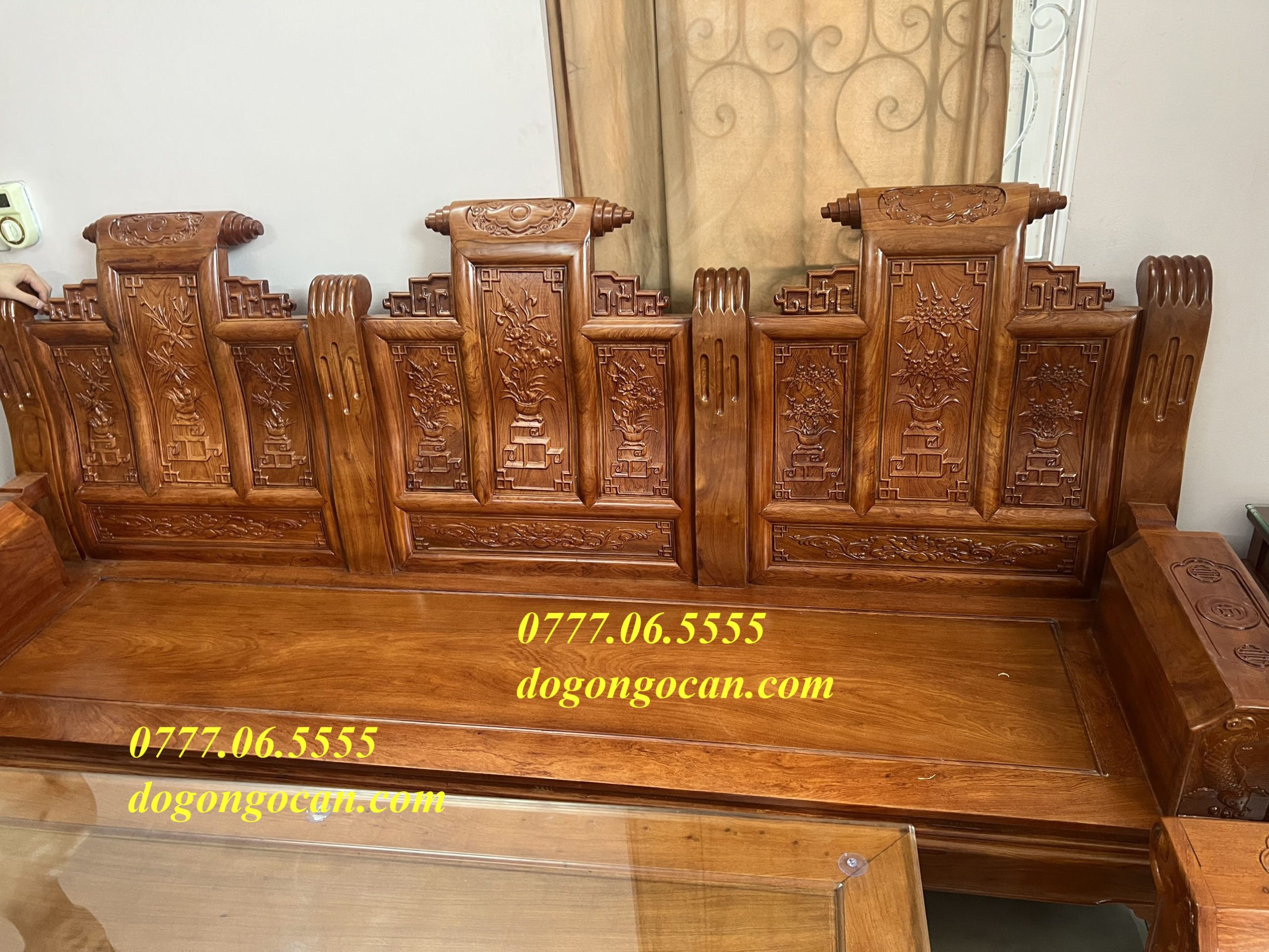 Bộ Bàn Ghế Âu Á Hương Đá Chương Thư Cuốn Chọn Vân 23 bo ban ghe au a huong da chuong thu cuon chon van X7Y8 scaled