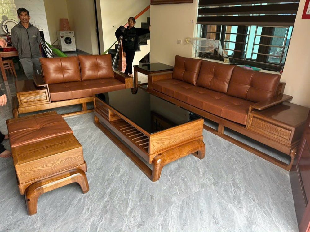 bo ban ghe phong khach sofa zito dui ga go soi nga HR48