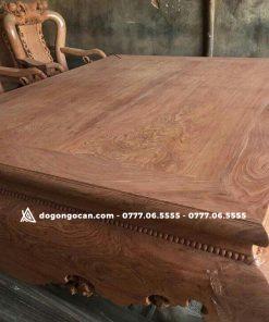 Sập ngồi gỗ hương đá cổ liền đẹp 1m8 * 2m2