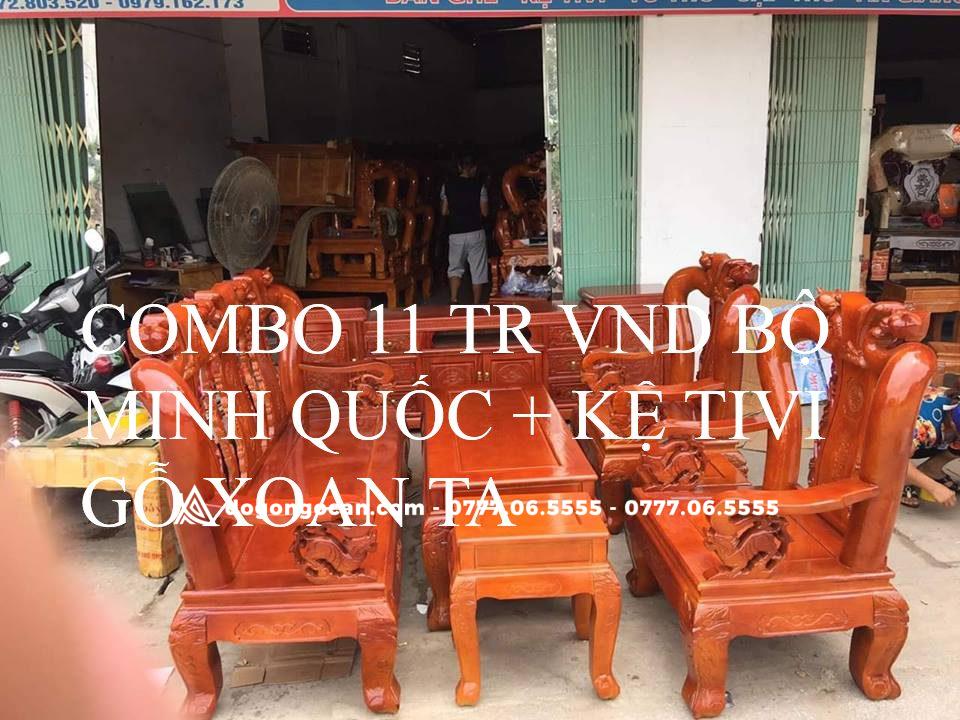 Combo bộ bàn ghế phòng khách minh quốc đào 1 Import placeholder for 2898