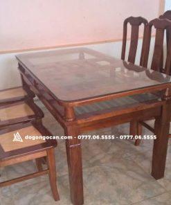 Bộ bàn ghế phòng ăn – gỗ xoan đào