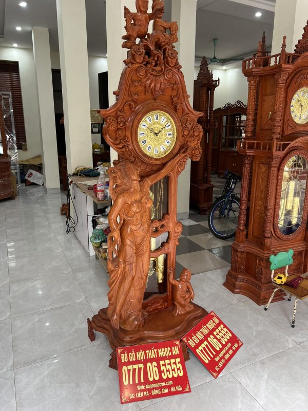 dong ho cay co tien cao 2m2 go huong da phu kien dong loai vip etuu