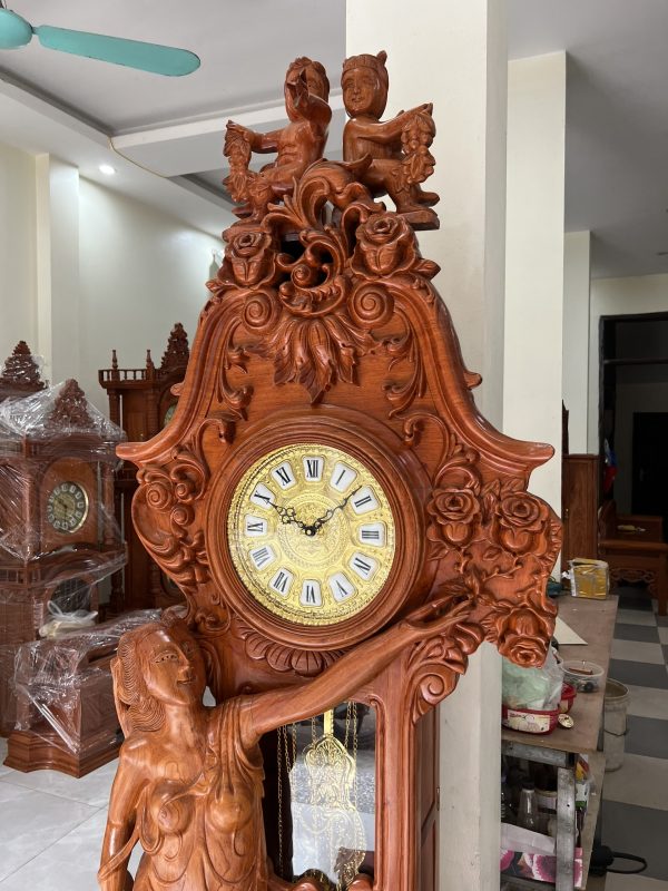 dong ho cay co tien cao 2m2 go huong da phu kien dong loai vip q5Od