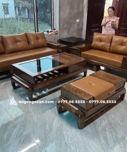 Bộ bàn ghế sofa zito gỗ sồi nga kèm đệm mút cao cấp 11 Import placeholder for 6987