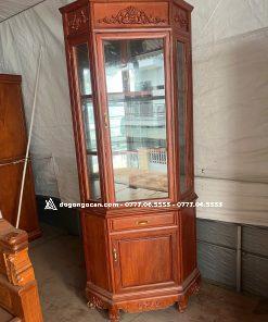 Mẫu tủ rượu trơn 60cm góc gỗ hương đá nam phi loại 1
