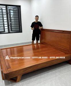 Mẫu Giường Zito Chân Vát 1m8 x 2m Gỗ Hương Đá Nam Phi 7 20 3