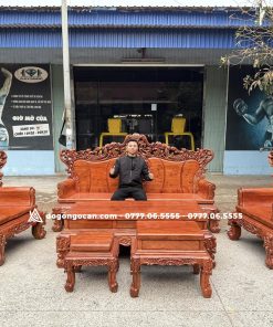 Bộ Bàn Ghế Hoàng Gia Chân 16 Vách Tảng Nguyên Khối